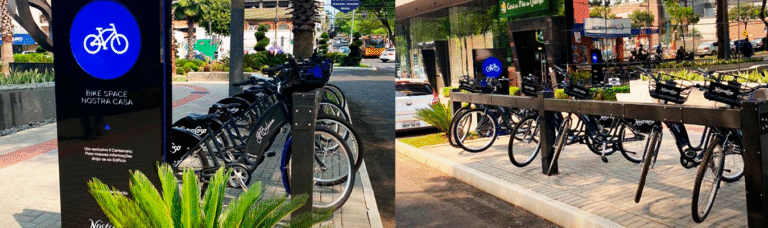 Bike Space Nostra Casa - primeira construtora em Chapecó a ter uma estação de bicicletas compartilhadas